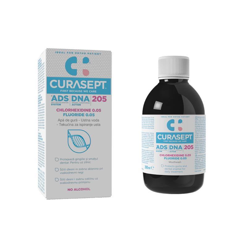 CURASEPT ADS-DNA 205 0,05% chlorhexidín + FLUORID ústna voda 200ml