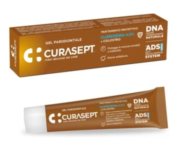 CURASEPT ADS-DNA RELIEF PRO parodontálny gél 0,5% CHX + PROTECTIVE + PVP-VA 30ml